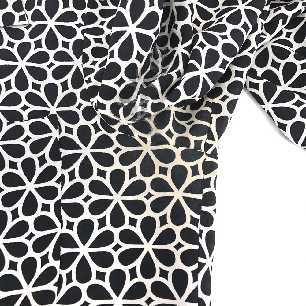 Diane Von Furstenberg Black/White Button Up Dress - Picture 6 of 7